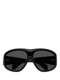 Moncler oval sunglasses matte black, UK version