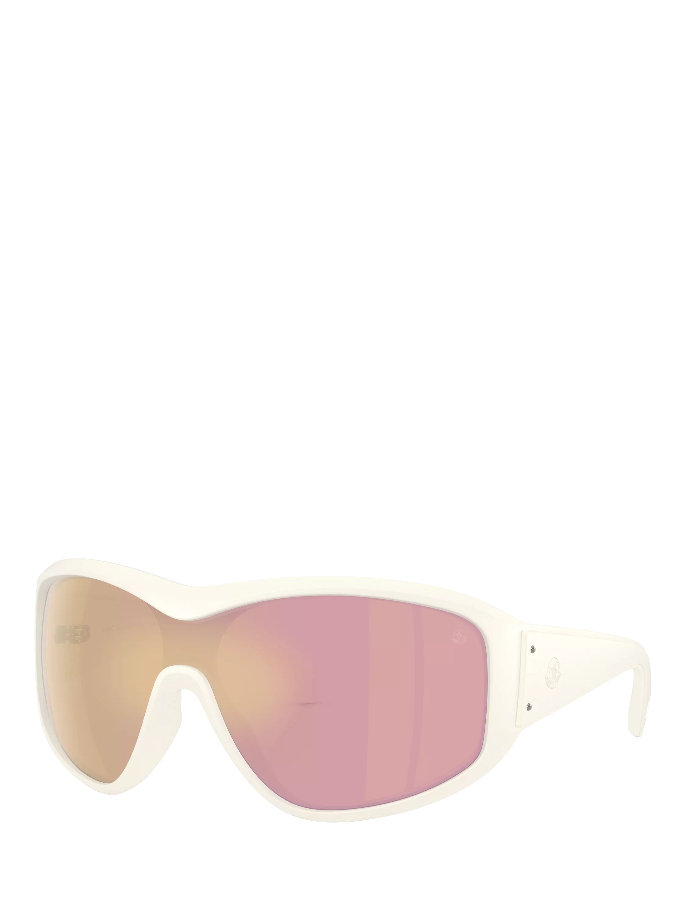 Moncler wrap sunglasses vanilla white frame, imported from the UK