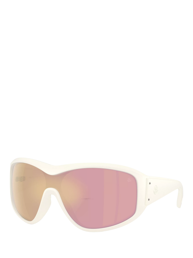 Moncler wrap sunglasses vanilla white frame, imported from the UK
