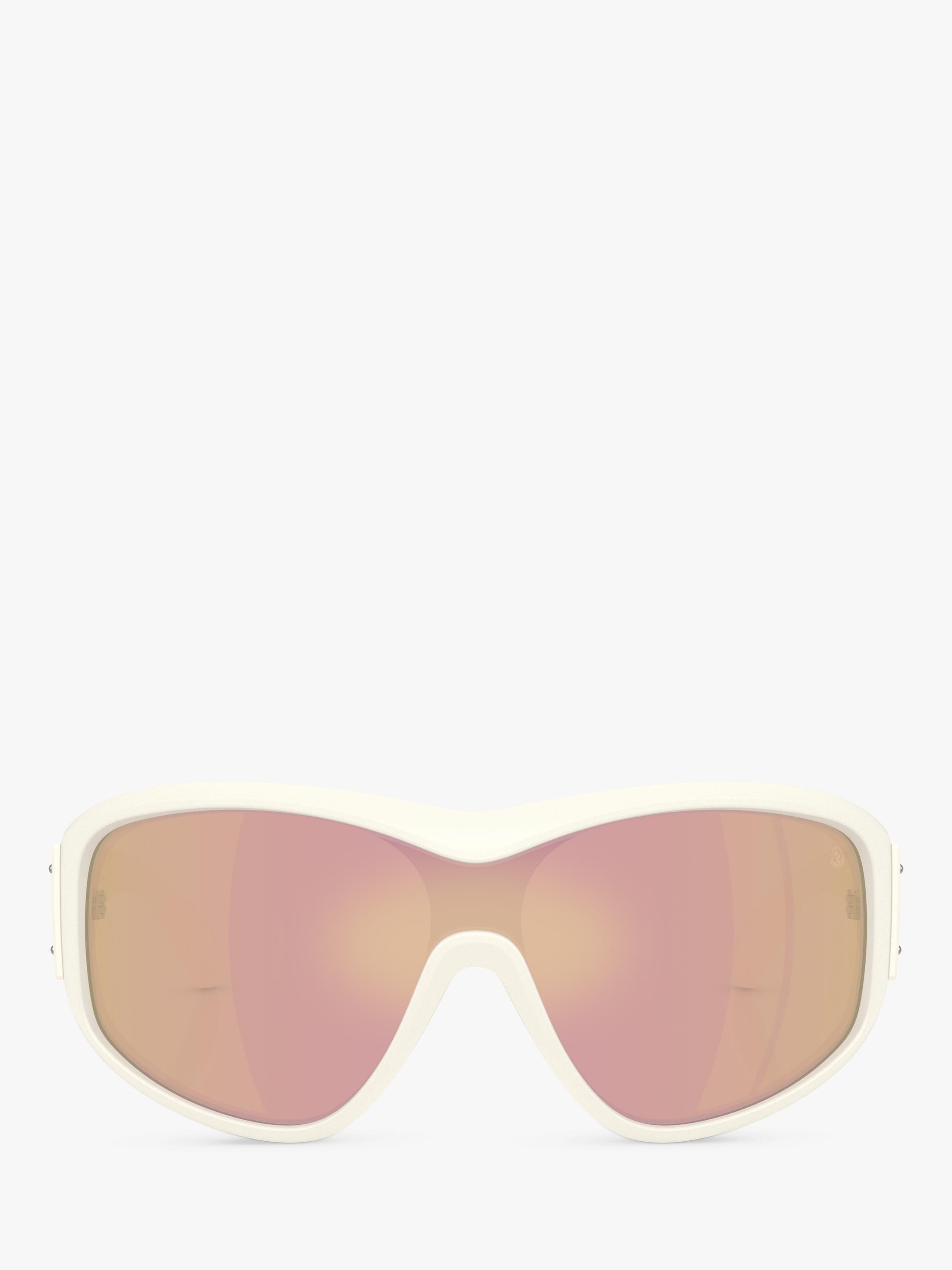 Moncler wrap sunglasses vanilla white frame, imported from the UK