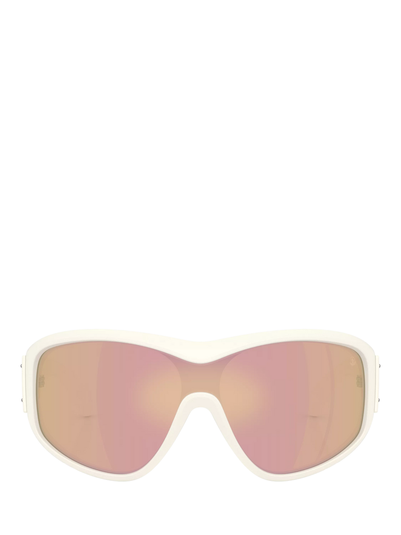 Moncler wrap sunglasses vanilla white frame, imported from the UK