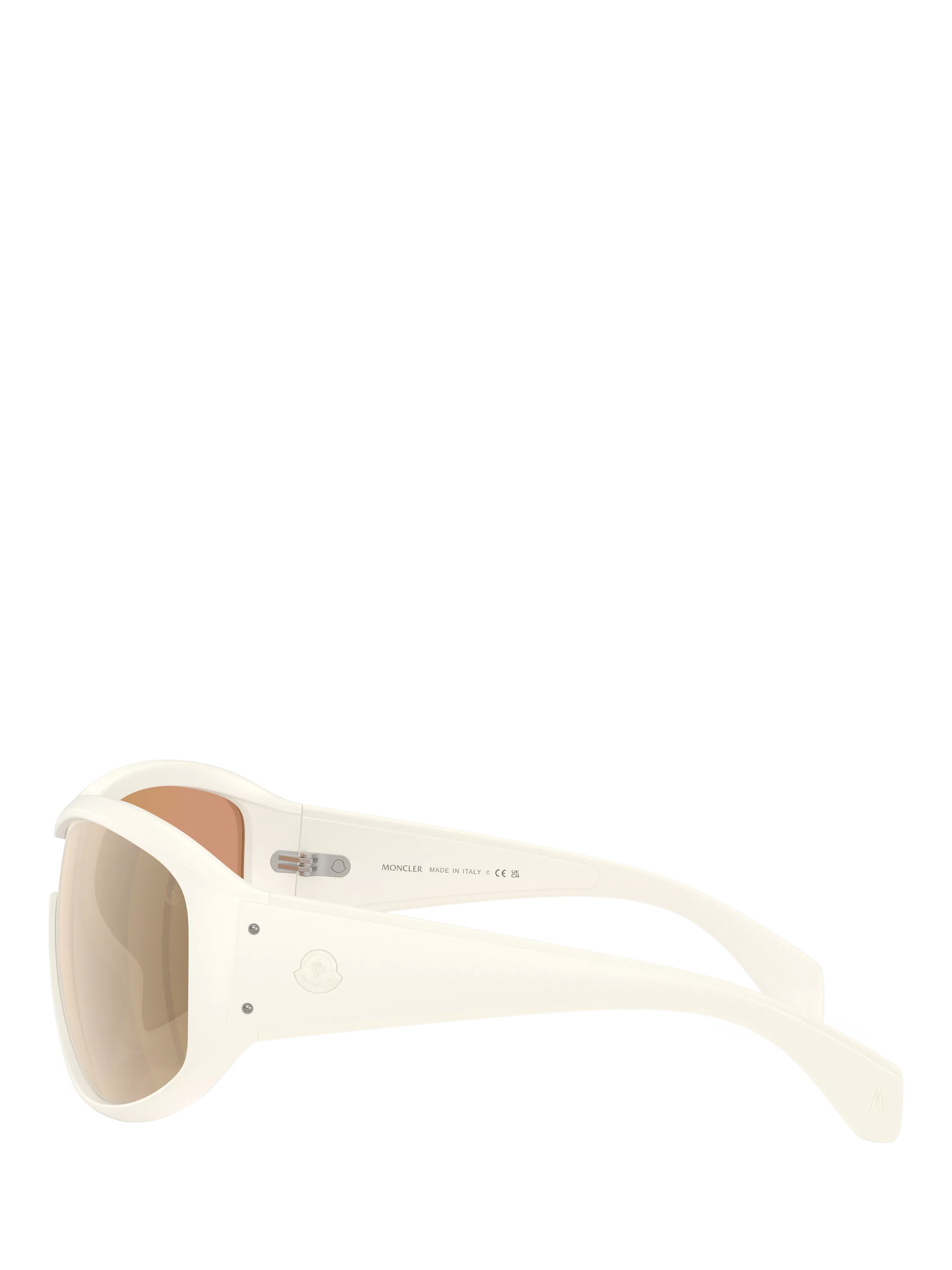 Moncler wrap sunglasses vanilla white frame, imported from the UK