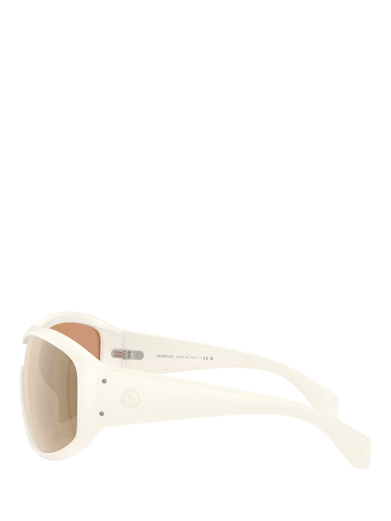 Moncler wrap sunglasses vanilla white frame, imported from the UK