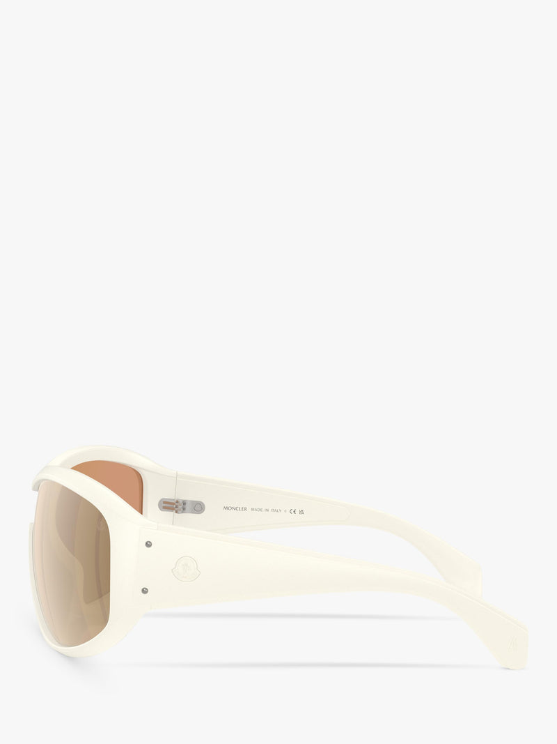 Moncler wrap sunglasses vanilla white frame, imported from the UK