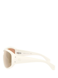 Moncler wrap sunglasses vanilla white frame, imported from the UK