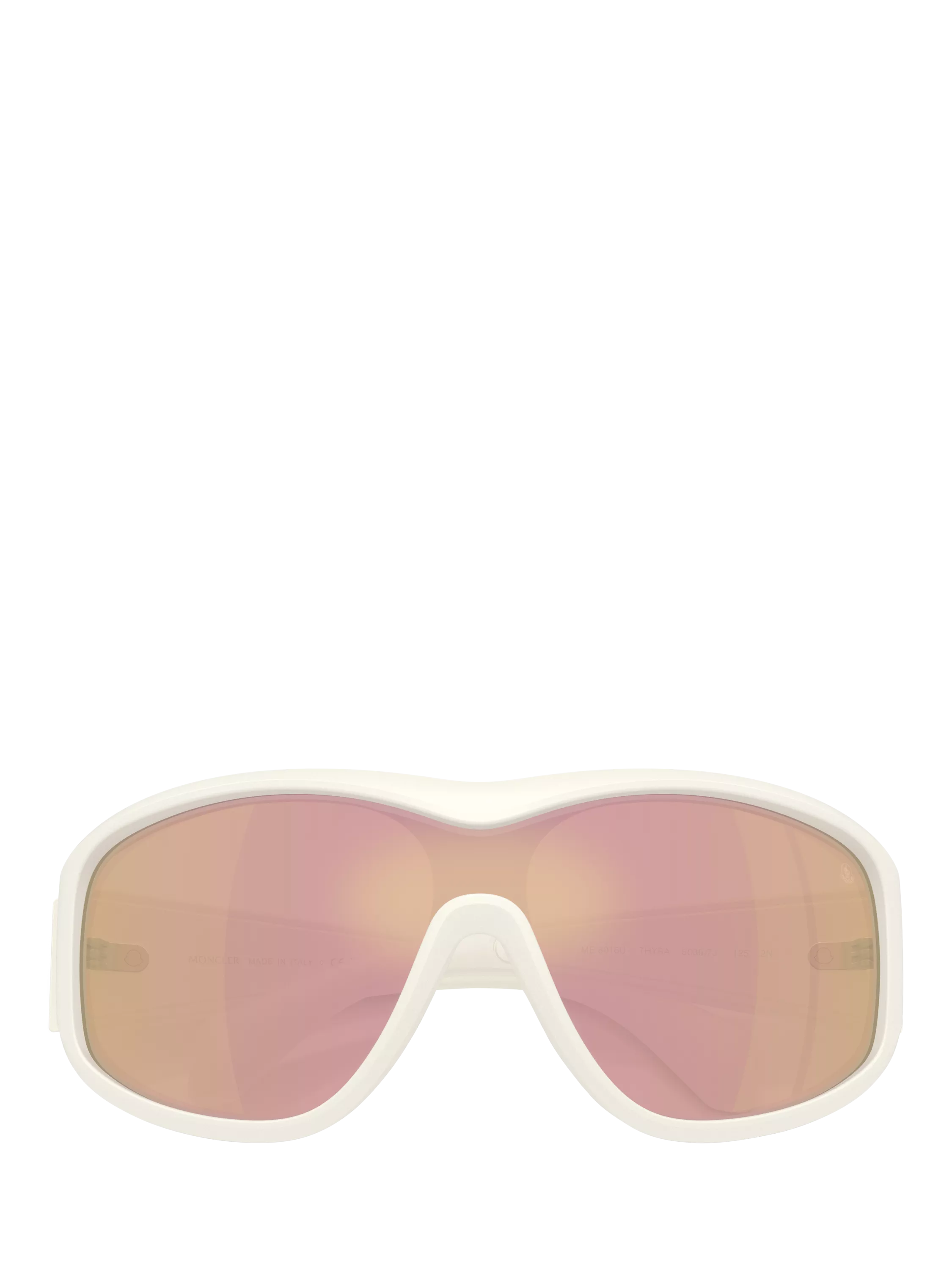 Moncler wrap sunglasses vanilla white frame, imported from the UK