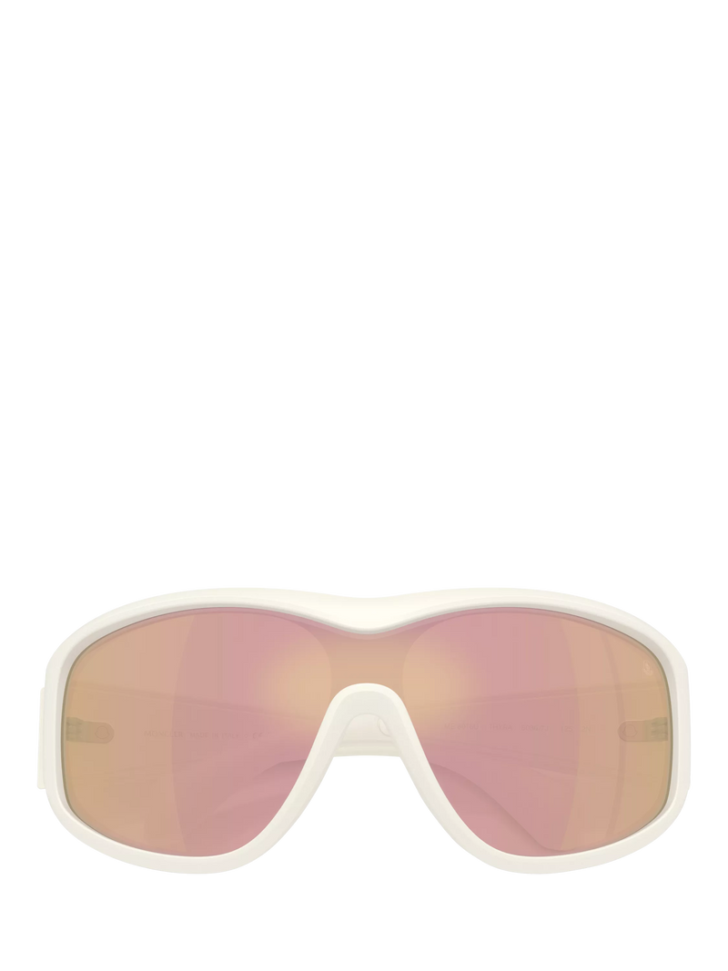 Moncler wrap sunglasses vanilla white frame, imported from the UK