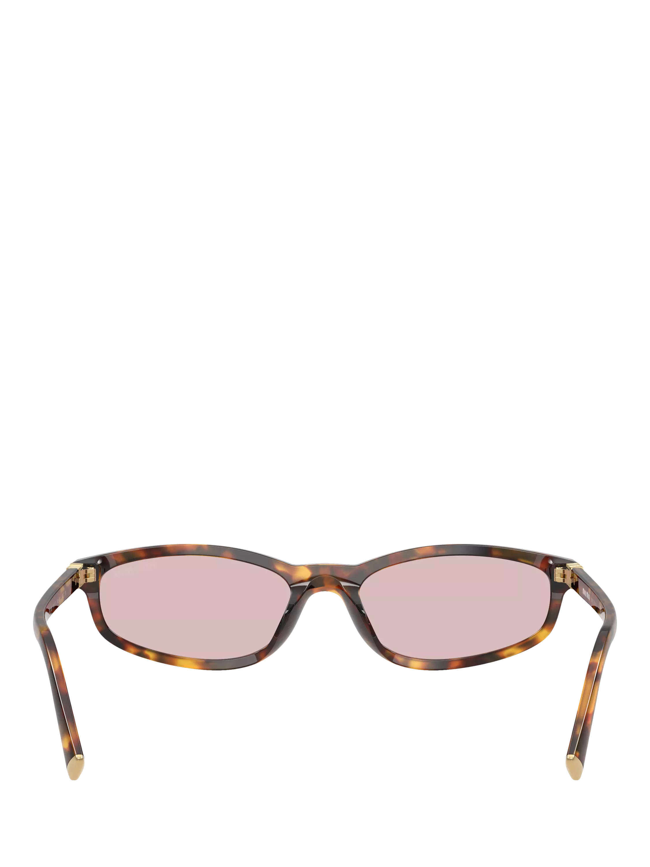 Miu Miu irregular sunglasses Havana/Pink, imported from the UK