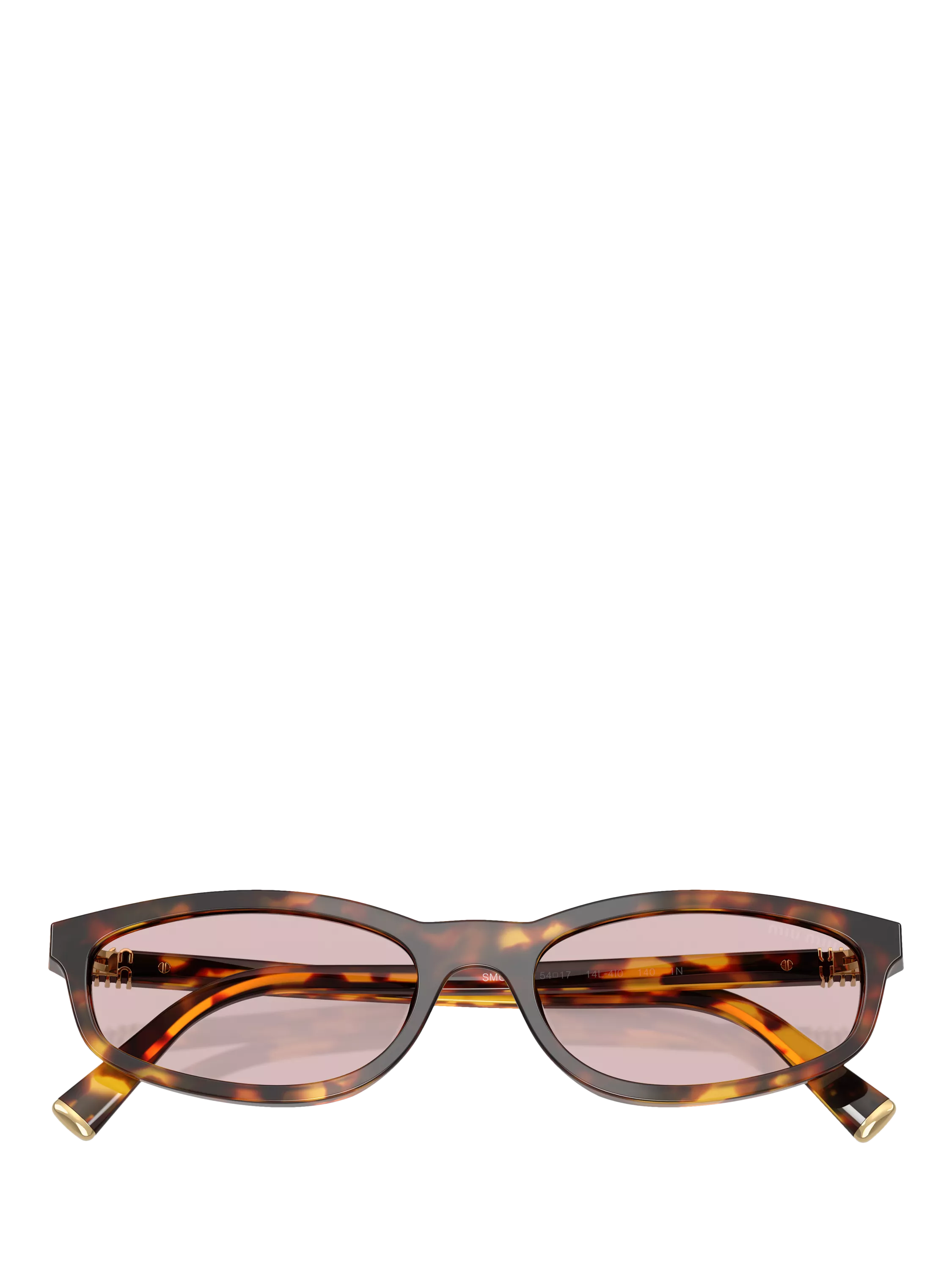 Miu Miu irregular sunglasses Havana/Pink, imported from the UK