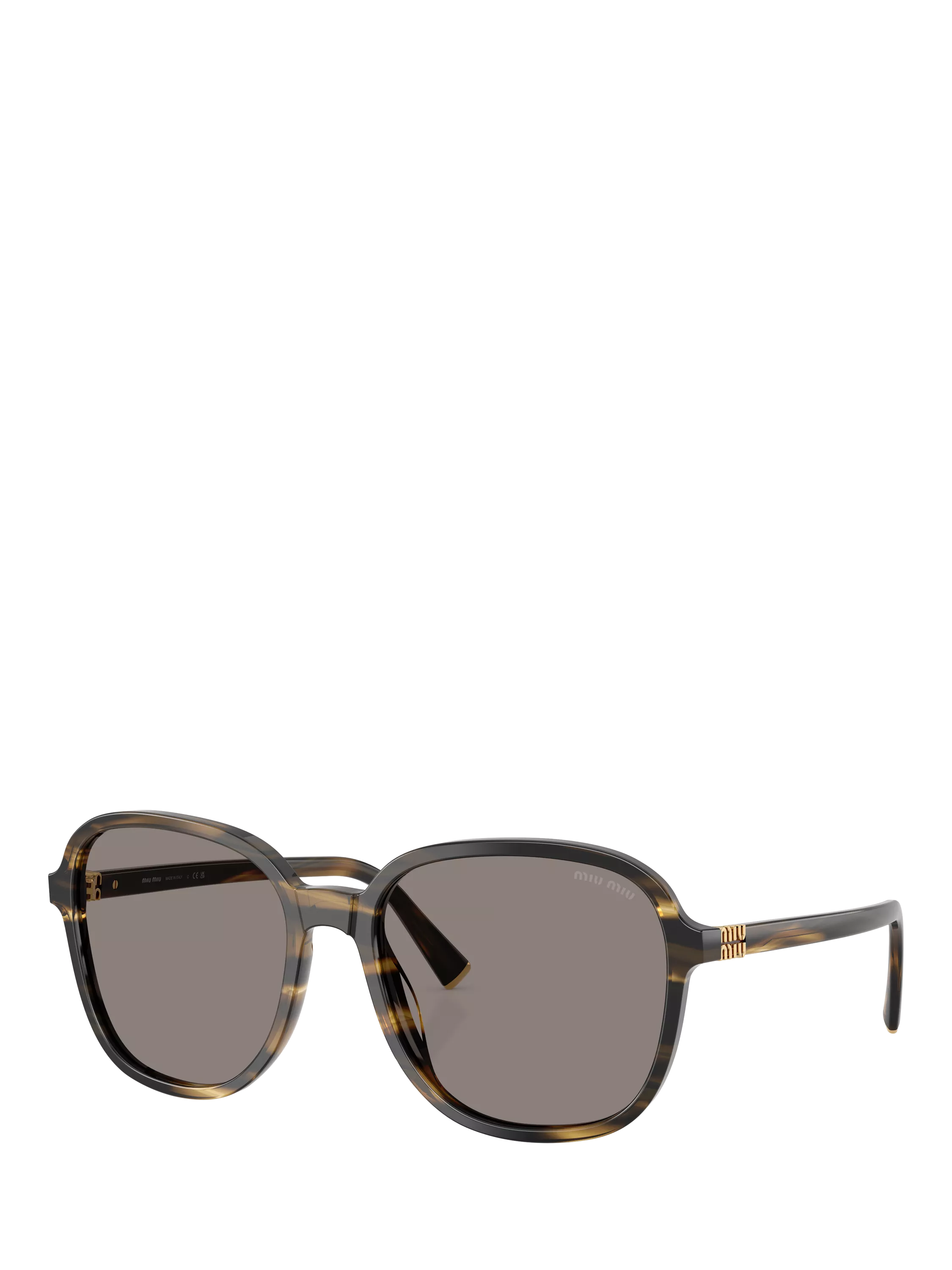 Miu Miu women's pillow sunglasses brown frame with 58mm lenses, UK version