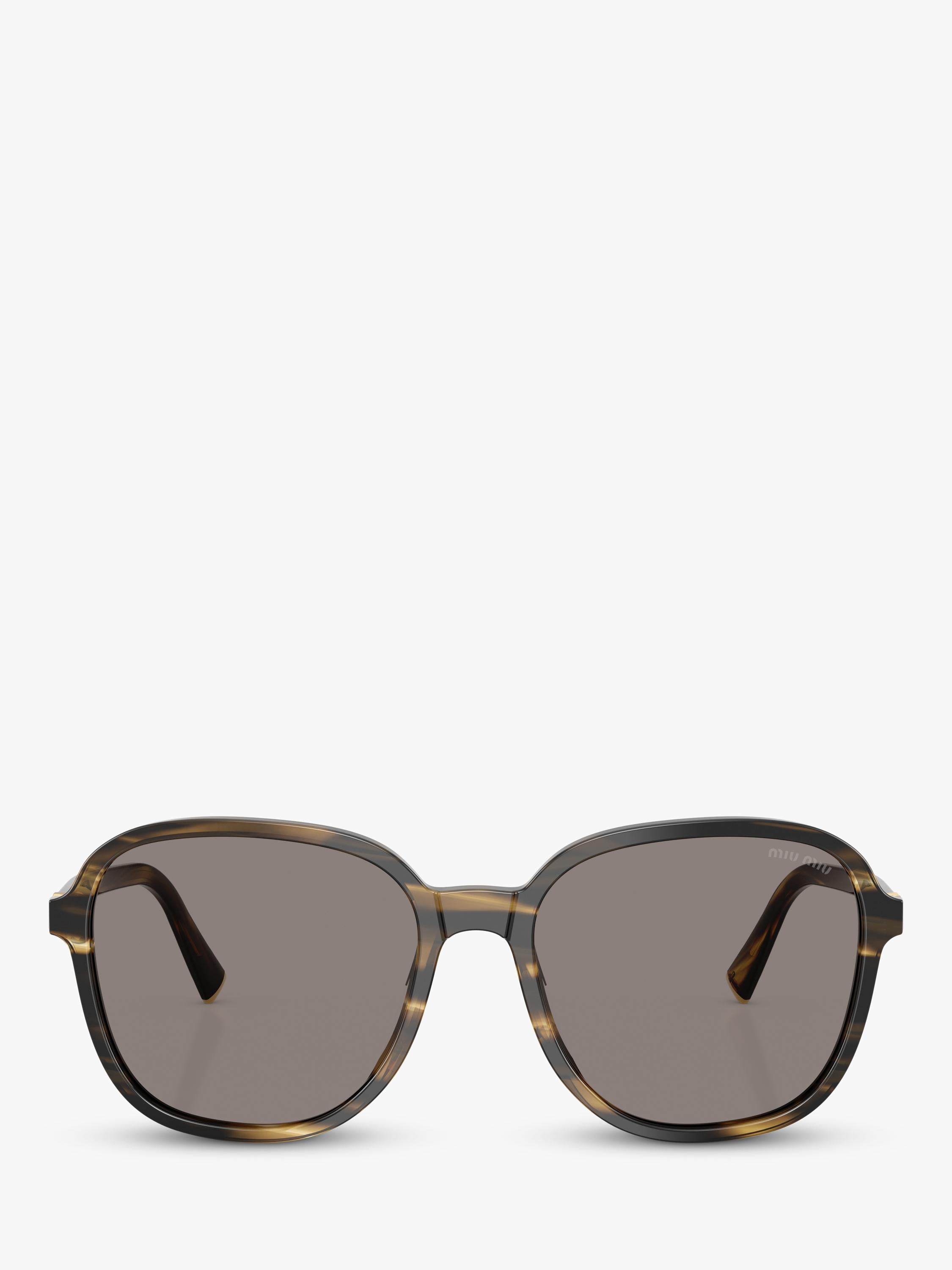 Miu Miu women's pillow sunglasses brown frame with 58mm lenses, UK version