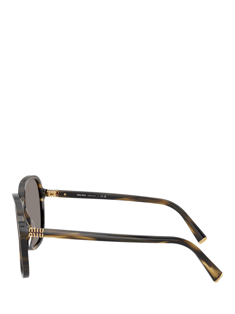 Miu Miu women's pillow sunglasses brown frame with 58mm lenses, UK version