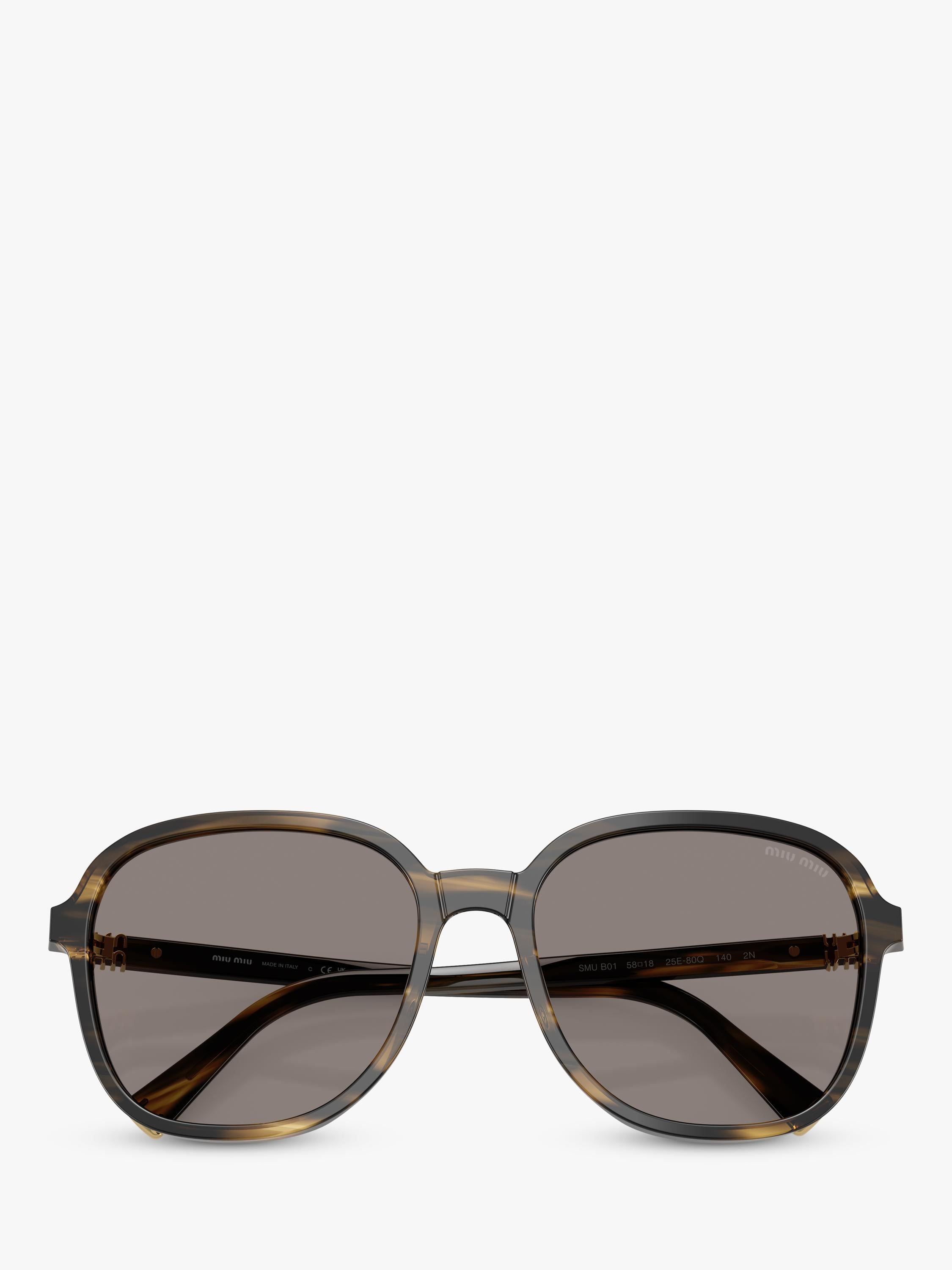 Miu Miu women's pillow sunglasses brown frame with 58mm lenses, UK version