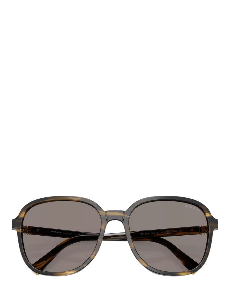 Miu Miu women's pillow sunglasses brown frame with 58mm lenses, UK version