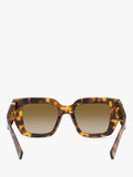 Miu Miu women's square sunglasses honey havana brown - British product