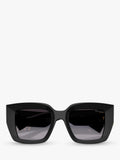 Miu Miu square sunglasses in black with gradient lenses (British brand)
