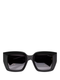 Miu Miu square sunglasses in black with gradient lenses (British brand)