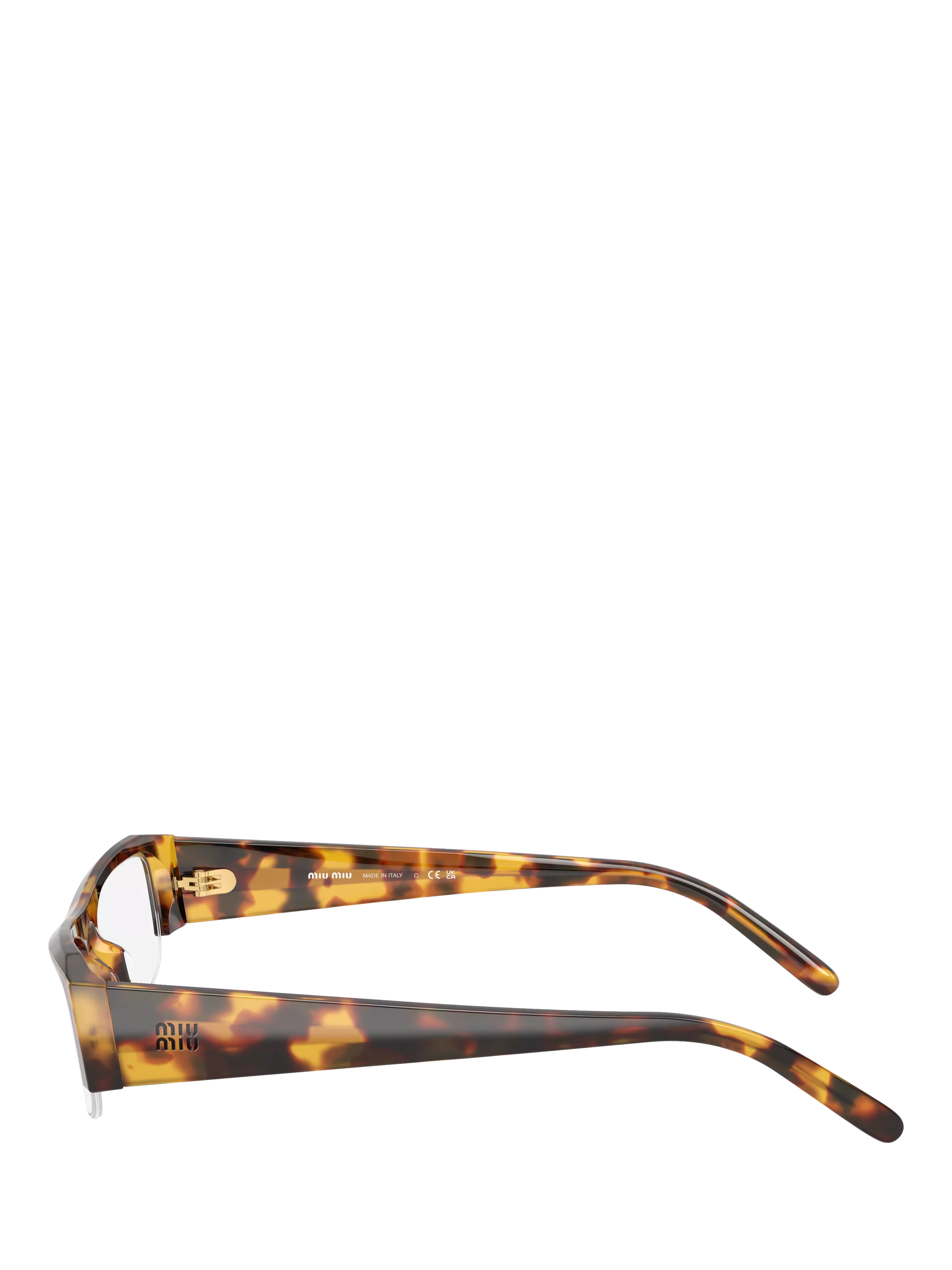 Miu Miu rectangular sunglasses Honey Havana 51mm (British brand)