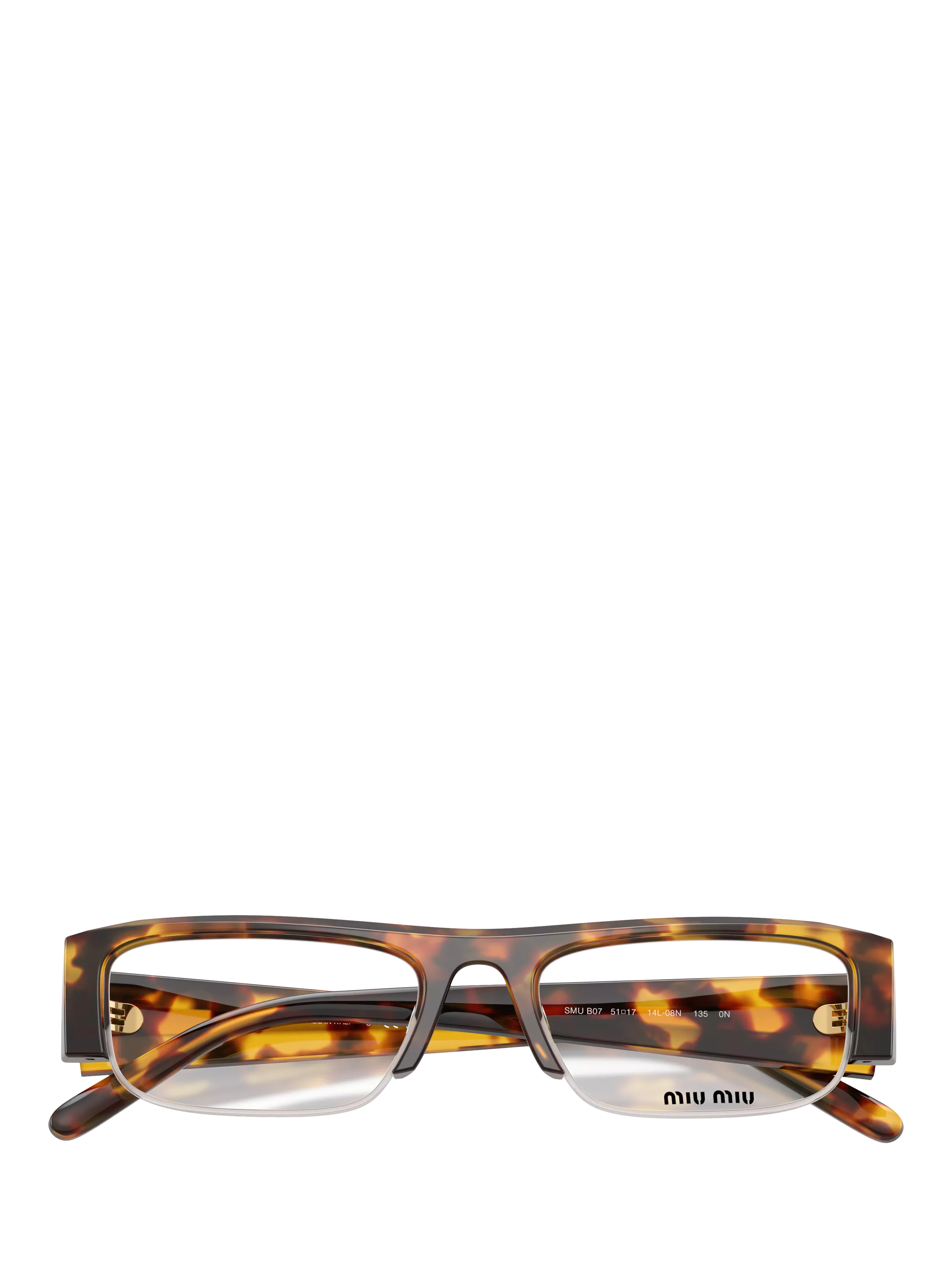 Miu Miu rectangular sunglasses Honey Havana 51mm (British brand)