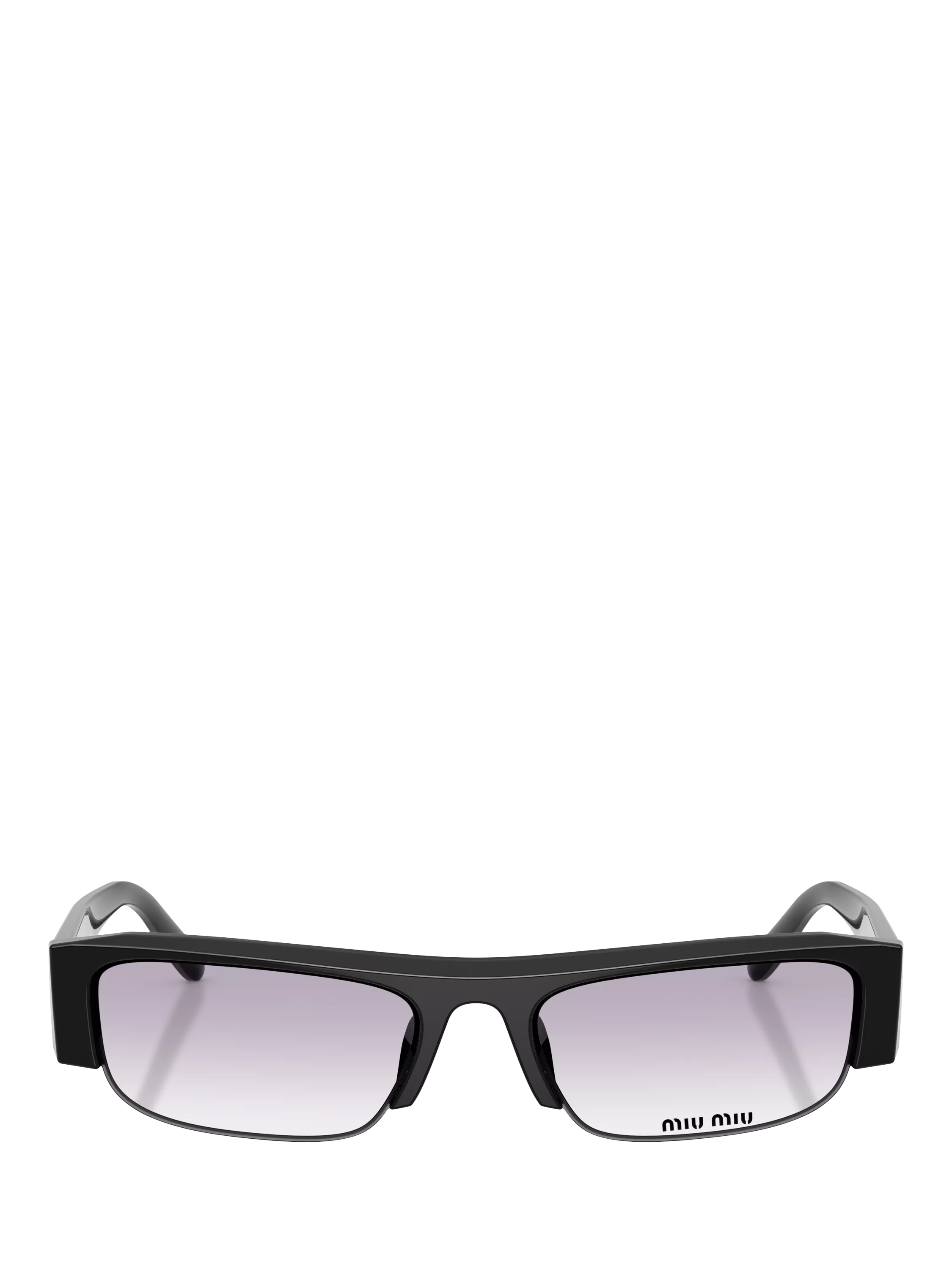 Miu Miu rectangular sunglasses black grey gradient 51mm (British brand)