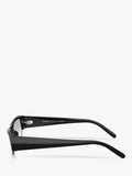 Miu Miu rectangular sunglasses black grey gradient 51mm (British brand)
