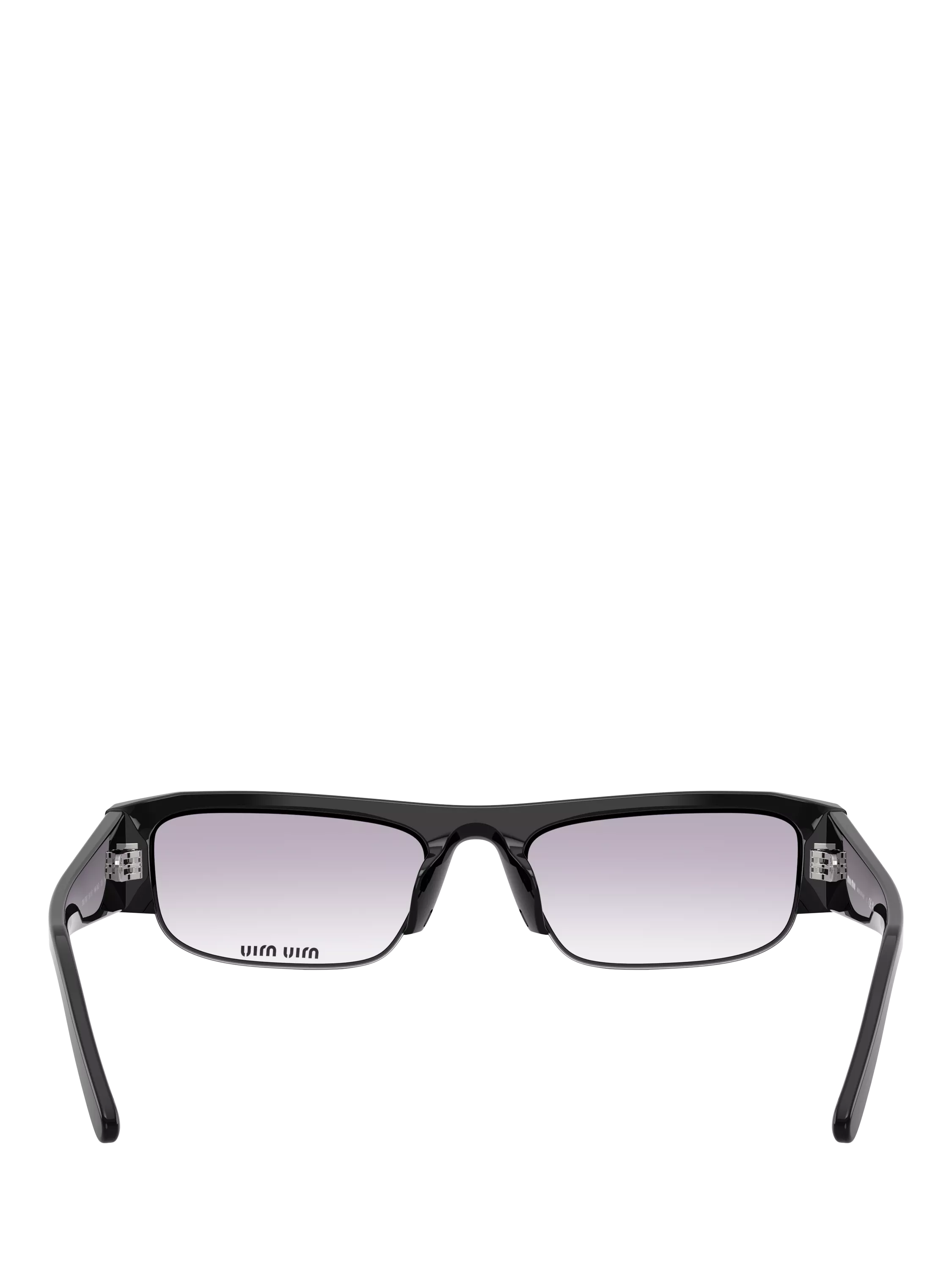 Miu Miu rectangular sunglasses black grey gradient 51mm (British brand)