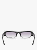 Miu Miu rectangular sunglasses black grey gradient 51mm (British brand)