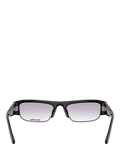 Miu Miu rectangular sunglasses black grey gradient 51mm (British brand)