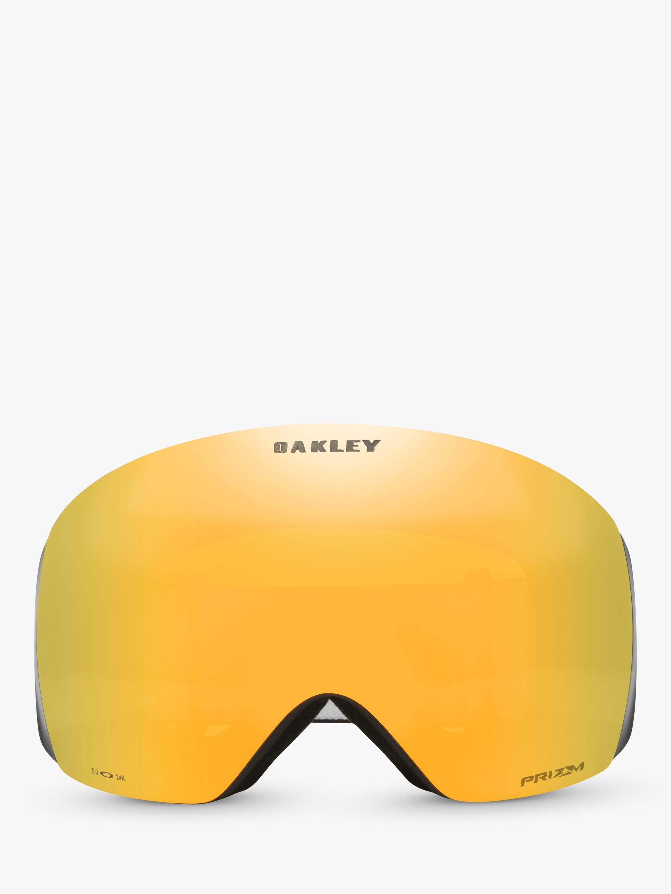 Oakley OO7050 wrap sunglasses matte black mirror yellow - British product