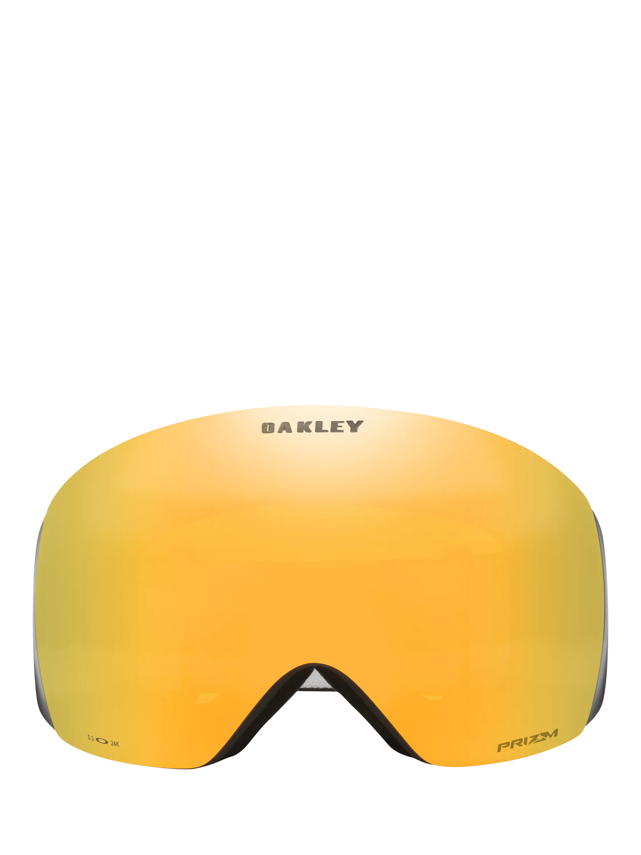 Oakley OO7050 wrap sunglasses matte black mirror yellow - British product