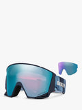 Oakley blue matte irregular sunglasses with mirrored lenses, imported from the UK