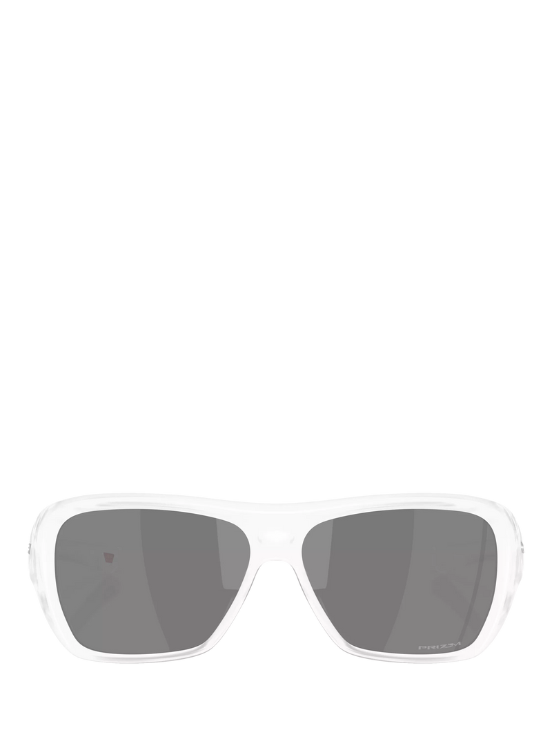 Oakley OO9492 rectangular sunglasses matte clear grey lenses, UK version