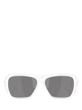 Oakley OO9492 rectangular sunglasses matte clear grey lenses, UK version