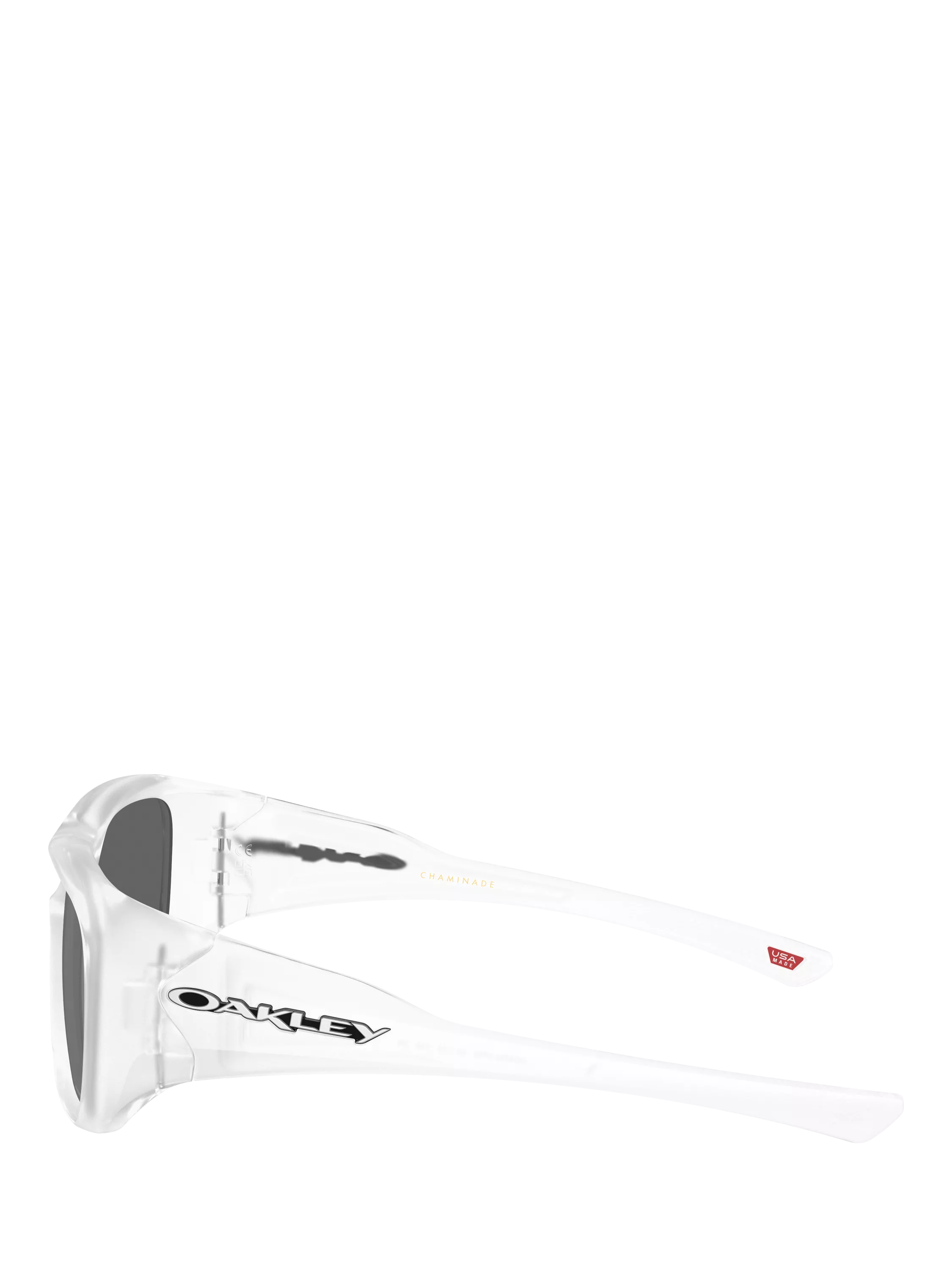 Oakley OO9492 rectangular sunglasses matte clear grey lenses, UK version