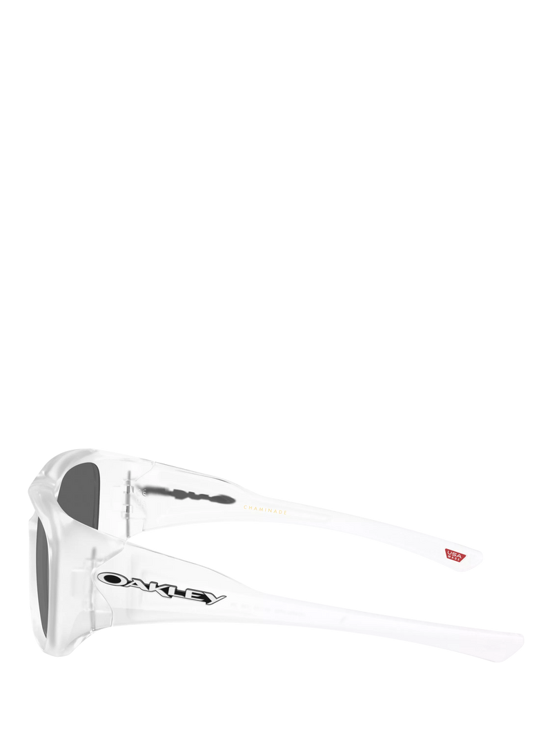 Oakley OO9492 rectangular sunglasses matte clear grey lenses, UK version