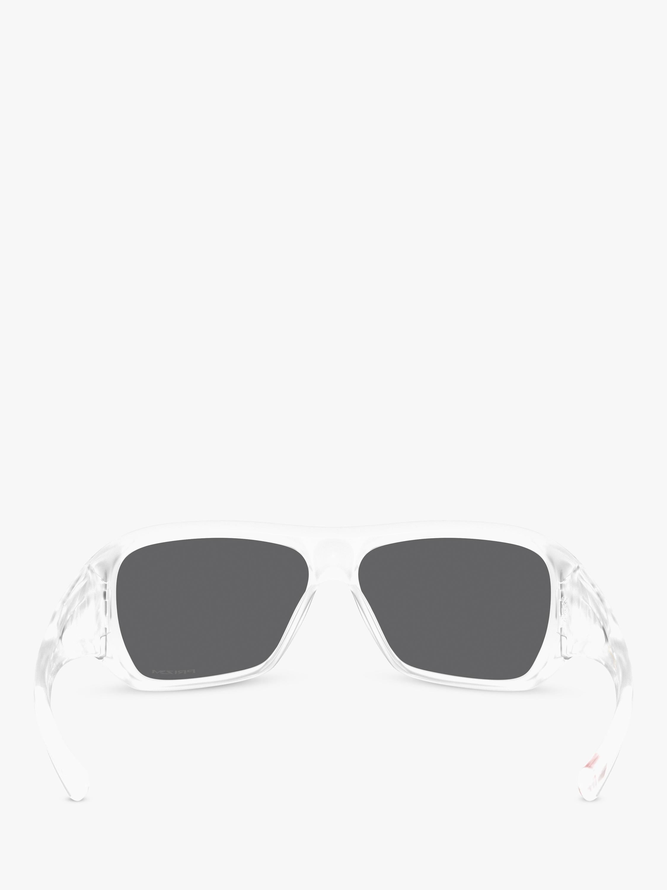 Oakley OO9492 rectangular sunglasses matte clear grey lenses, UK version