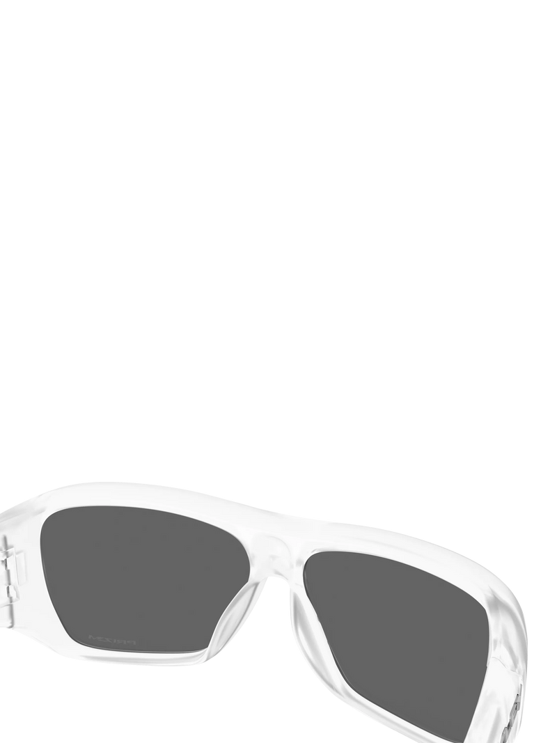 Oakley OO9492 rectangular sunglasses matte clear grey lenses, UK version