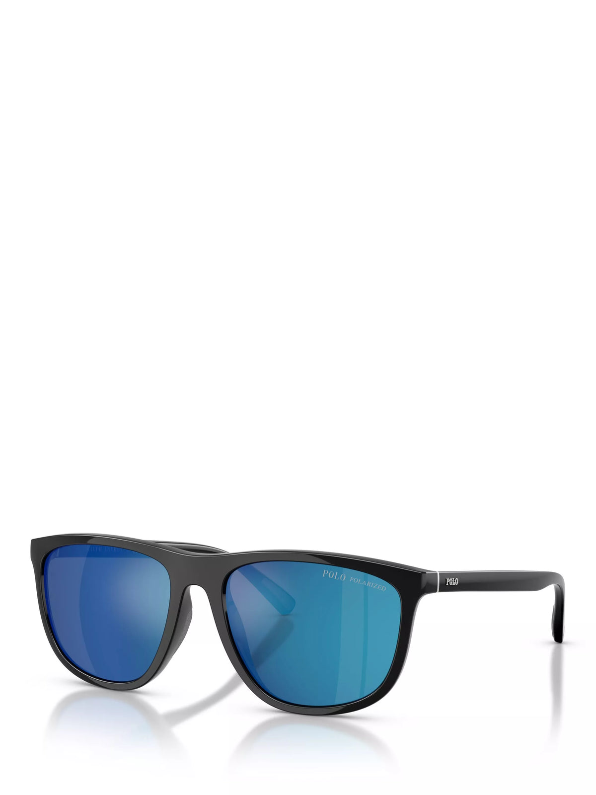 Ralph Lauren polarised pillow sunglasses black mirror blue - British product