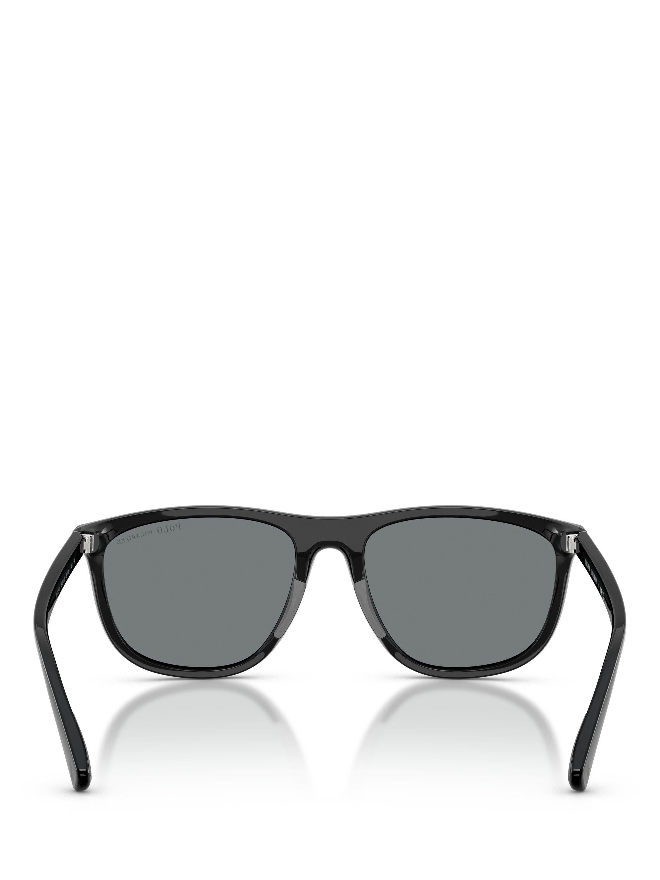 Ralph Lauren polarised pillow sunglasses black mirror blue - British product