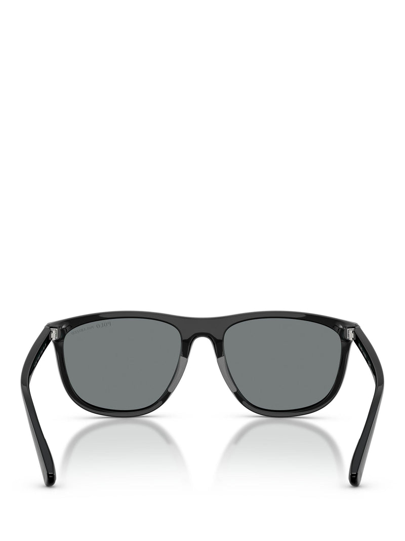 Ralph Lauren polarised pillow sunglasses black mirror blue - British product