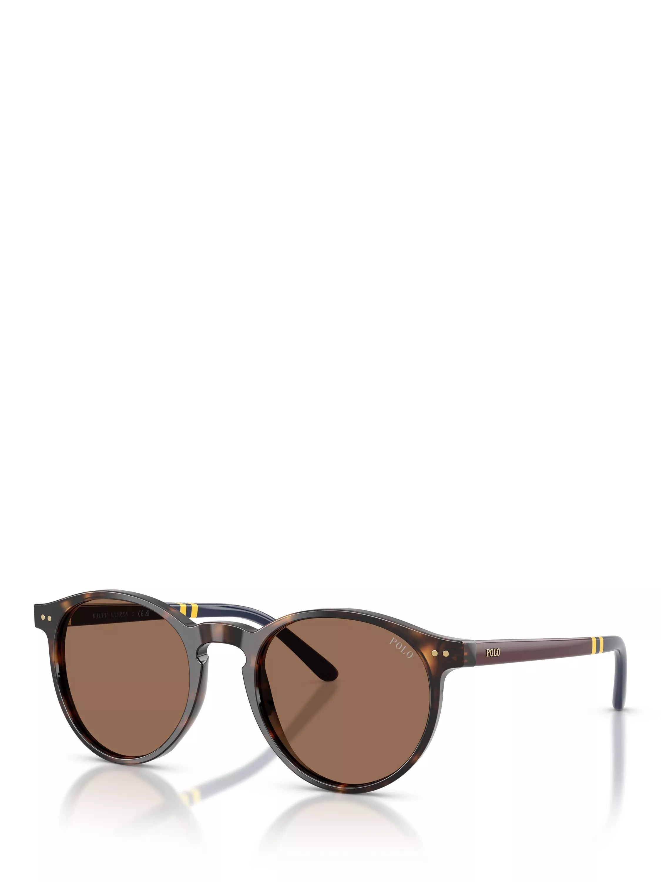 Ralph Lauren round sunglasses brown acetate polyamide lenses, UK version