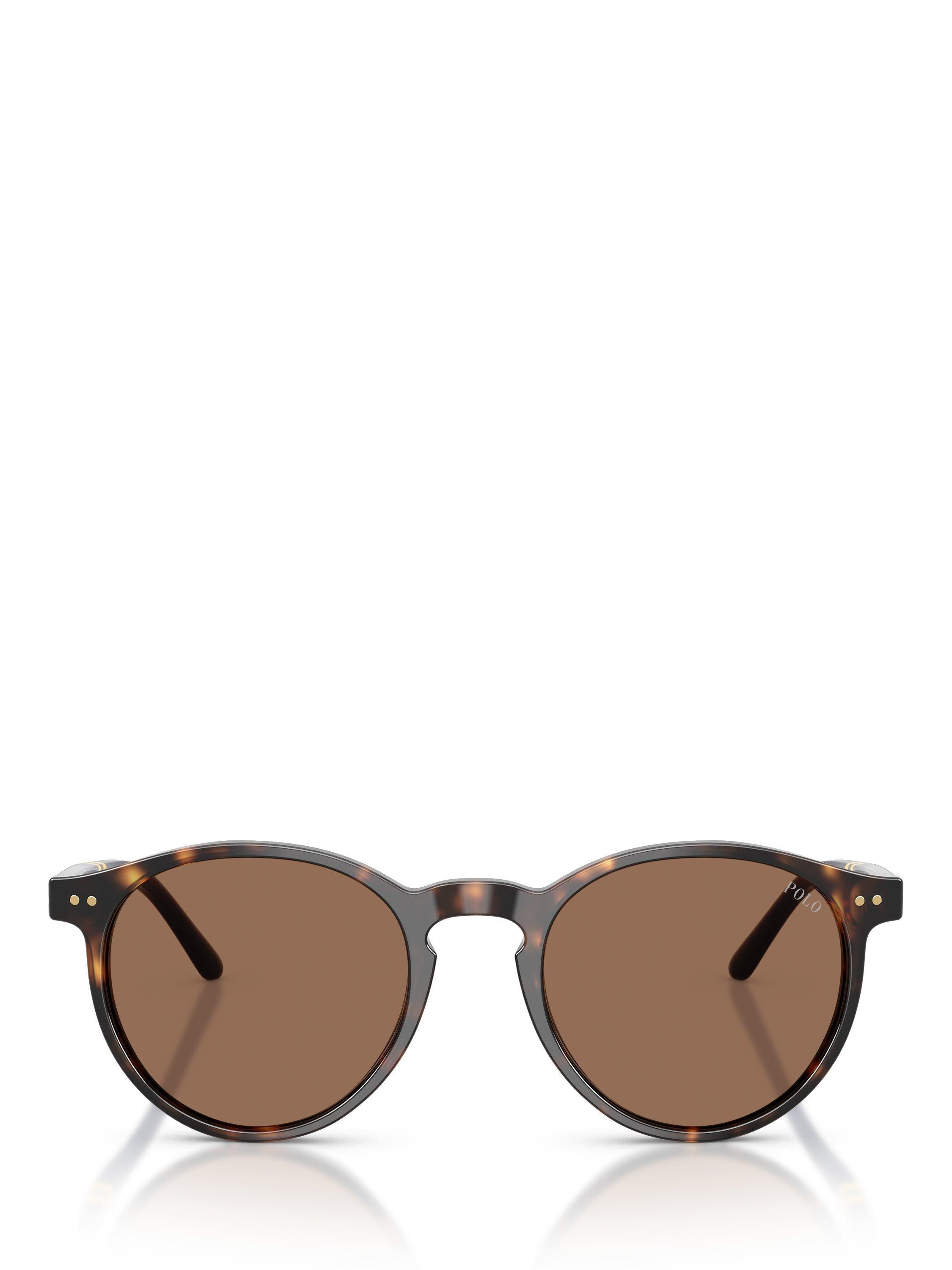 Ralph Lauren round sunglasses brown acetate polyamide lenses, UK version