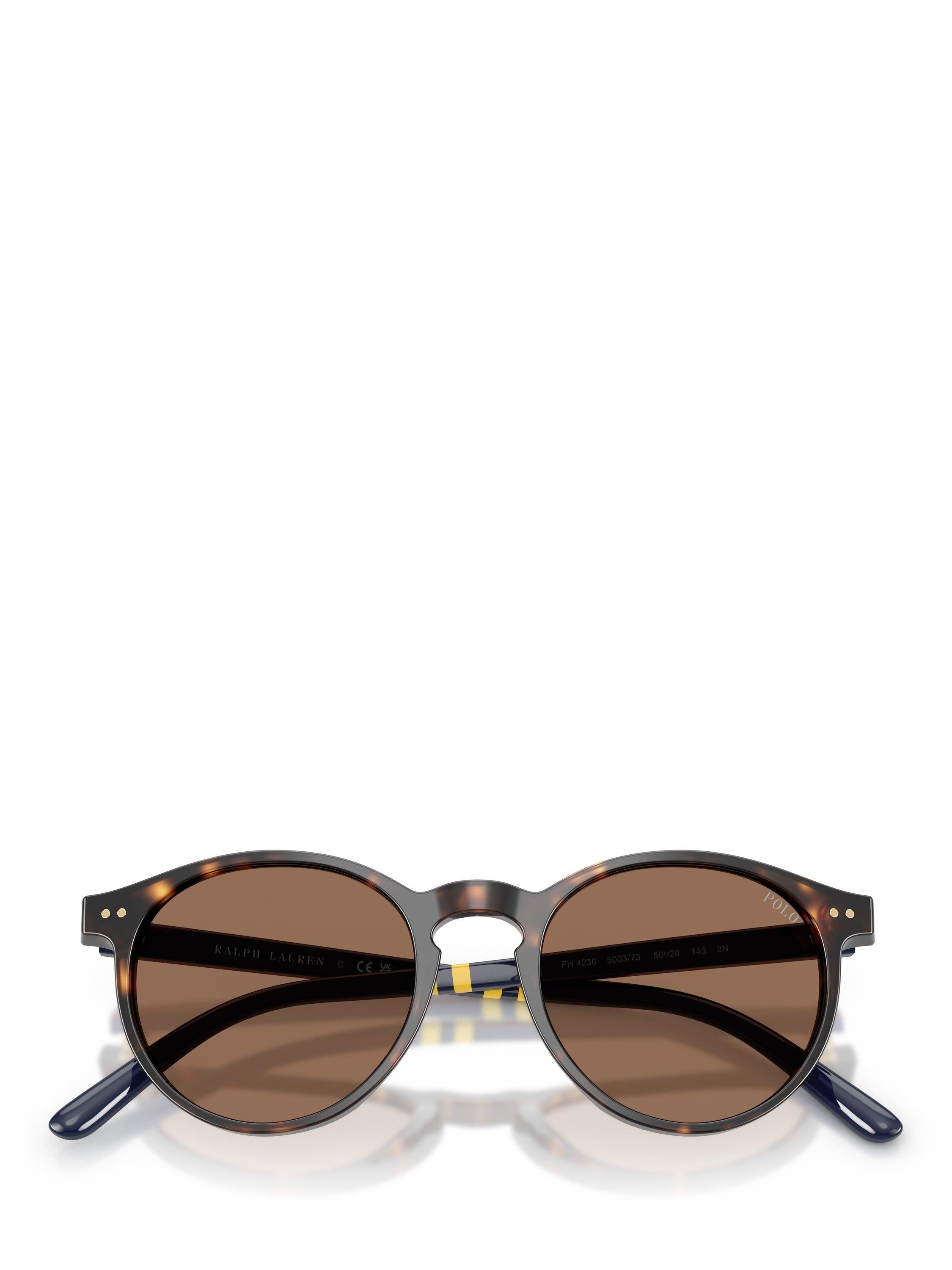 Ralph Lauren round sunglasses brown acetate polyamide lenses, UK version