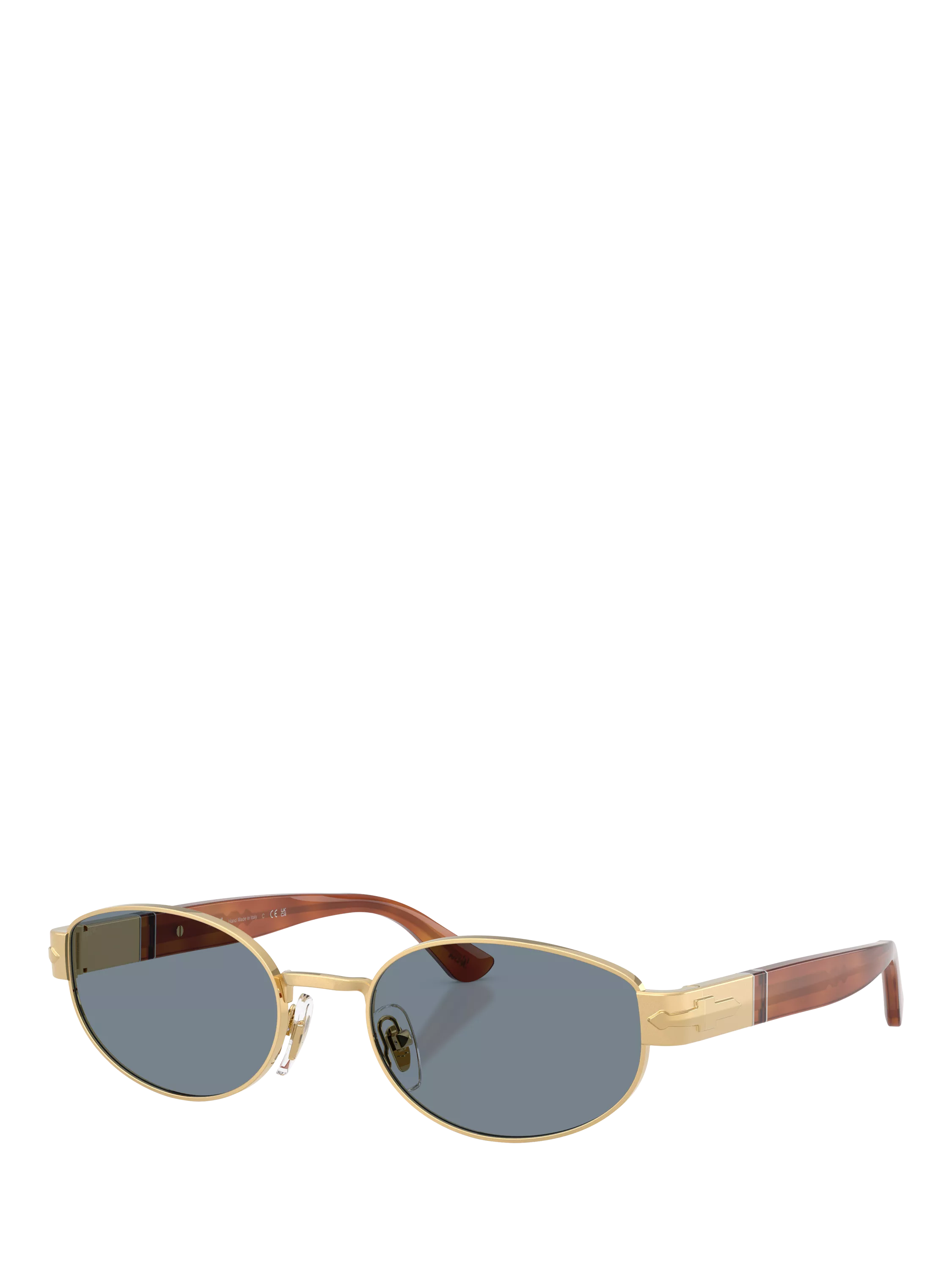 Persol PO1024 oval sunglasses gold blue, imported from the UK