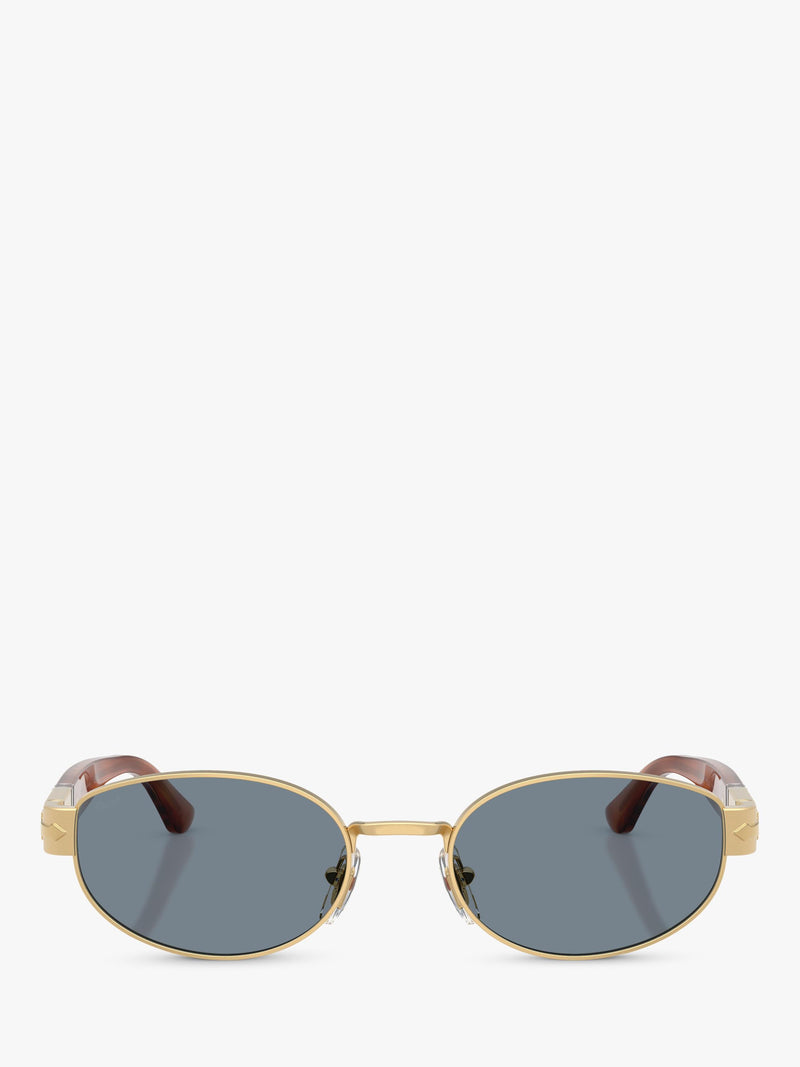 Persol PO1024 oval sunglasses gold blue, imported from the UK