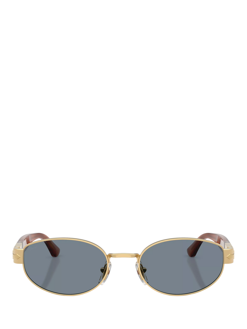 Persol PO1024 oval sunglasses gold blue, imported from the UK