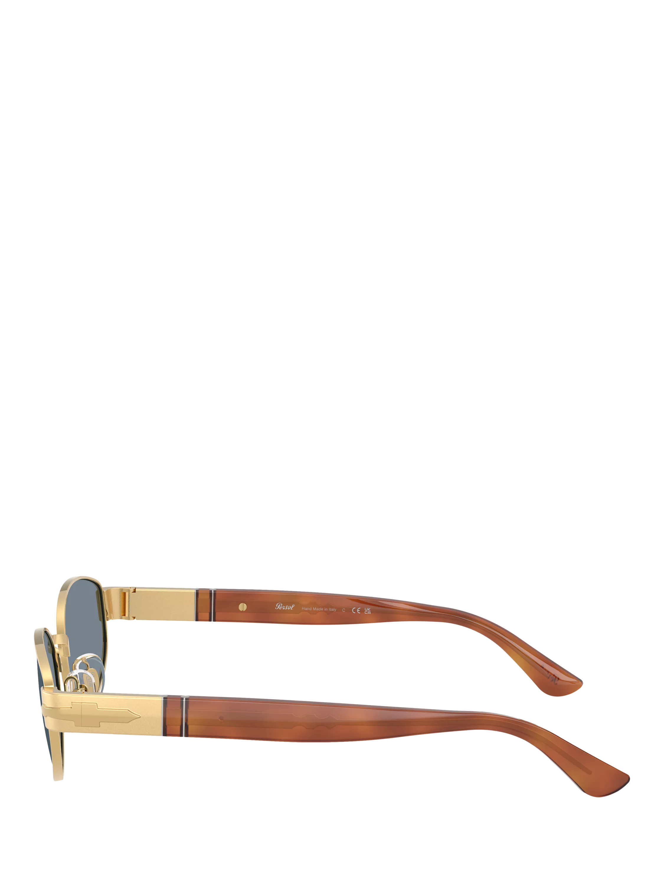 Persol PO1024 oval sunglasses gold blue, imported from the UK