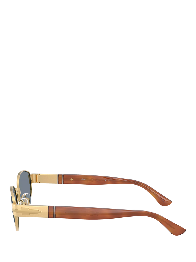 Persol PO1024 oval sunglasses gold blue, imported from the UK