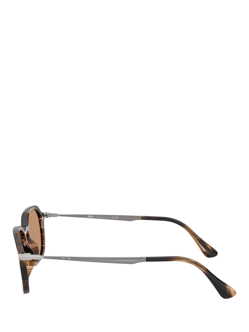 Persol Phantos unisex sunglasses black/brown 54mm, UK version