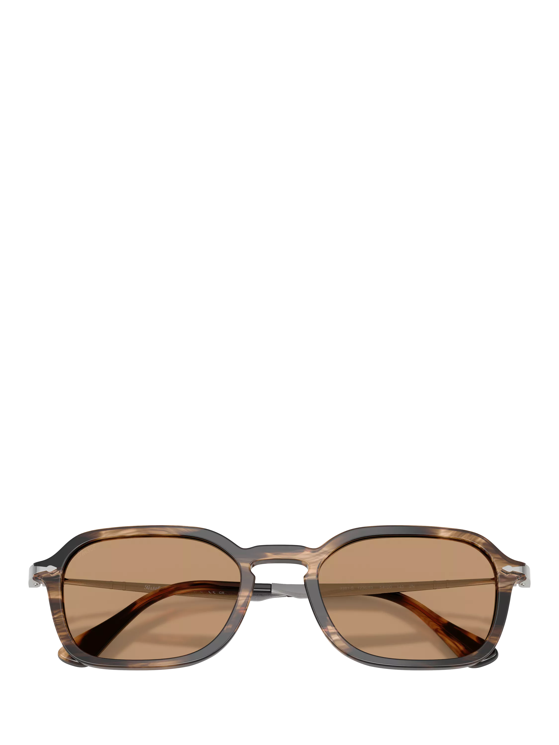 Persol Phantos unisex sunglasses black/brown 54mm, UK version